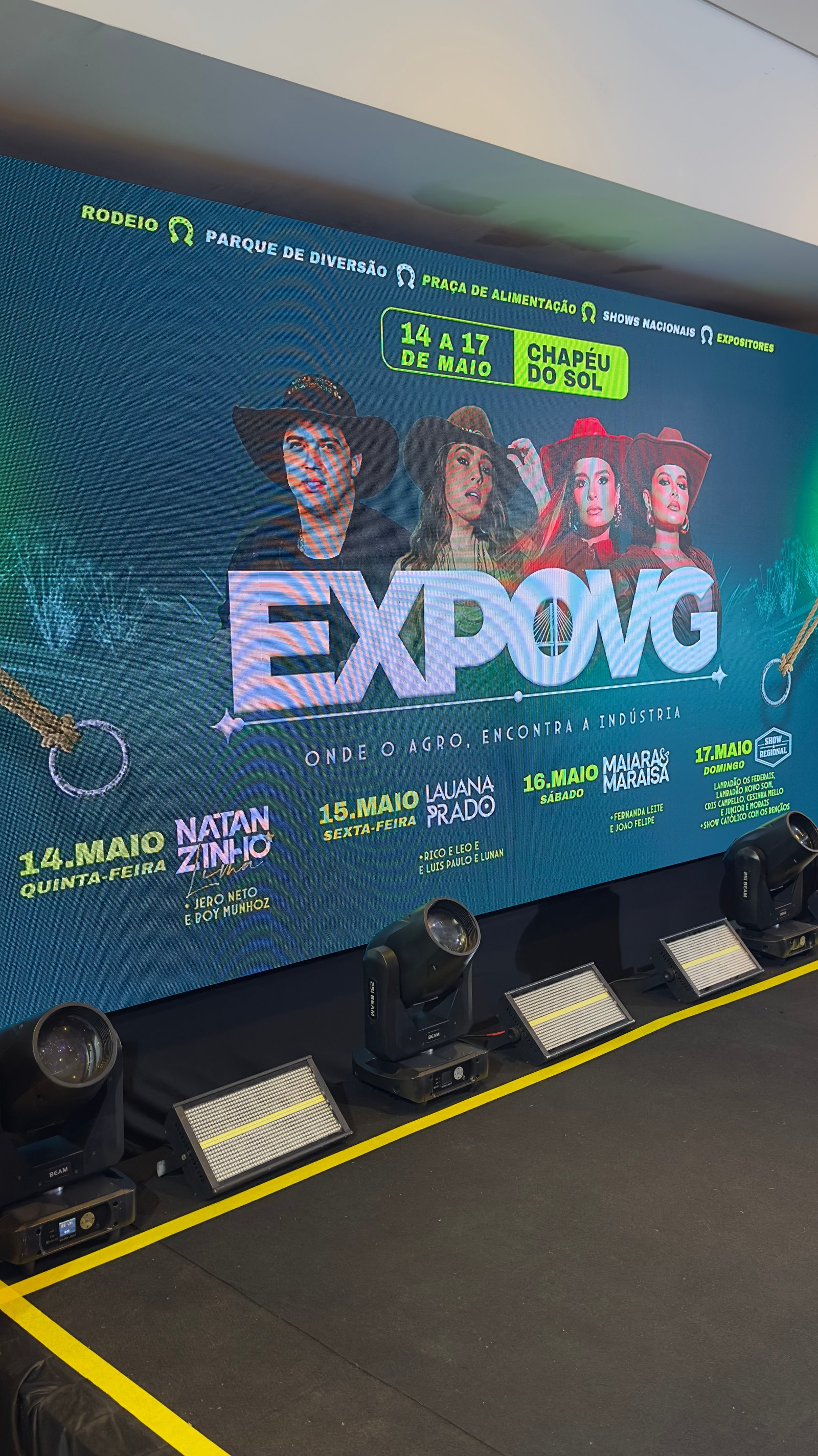 ExpoVG 2026 acontece de 14 a 17 de maio com grandes atrações nacionais