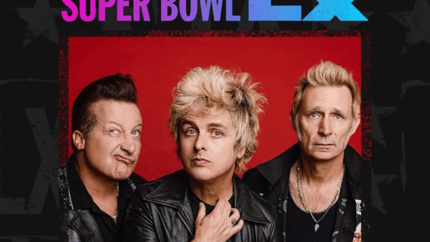 Green Day abre Super Bowl 60 com homenagem a MVPs de 6 décadas
