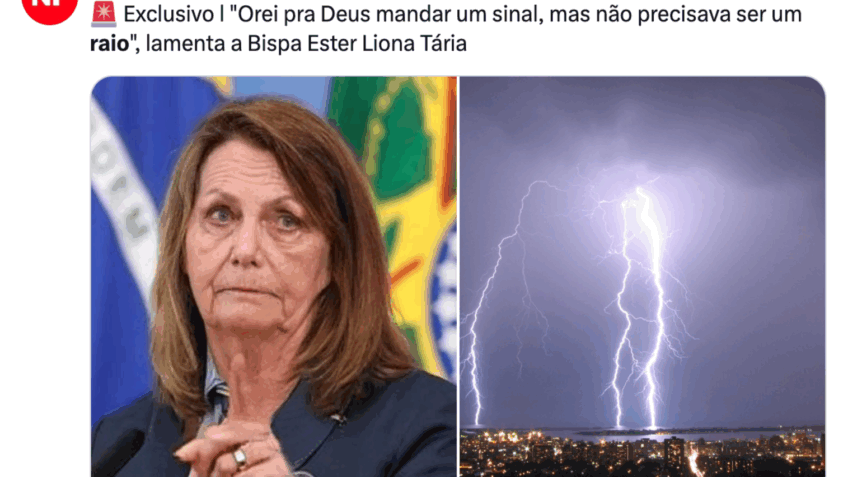 Internautas fazem memes sobre raio em ato de Nikolas