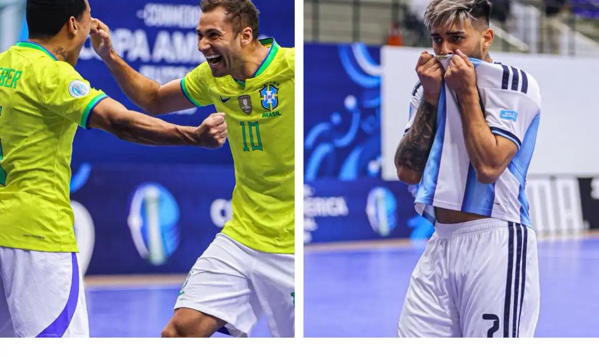 Brasil e Argentina decidem Copa América de Futsal neste domingo