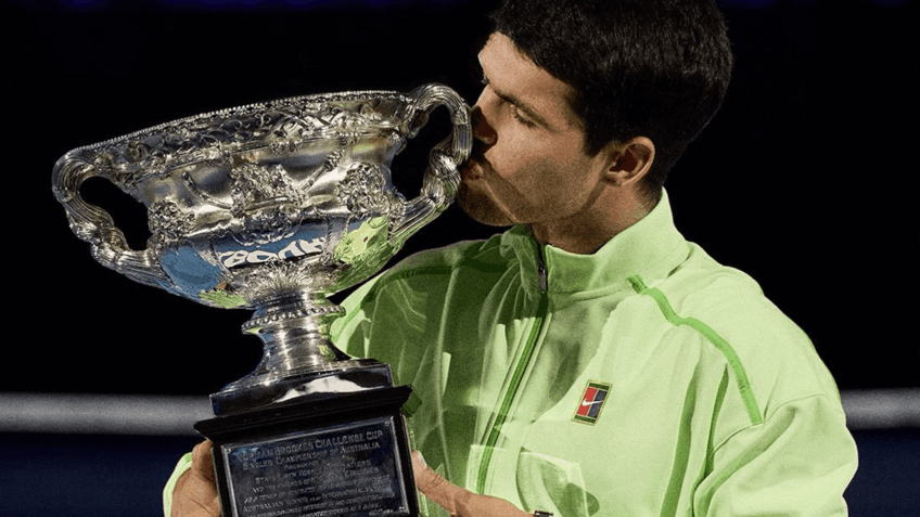 Alcaraz chega a US$ 62,9 mi em prêmios com título do Australian Open