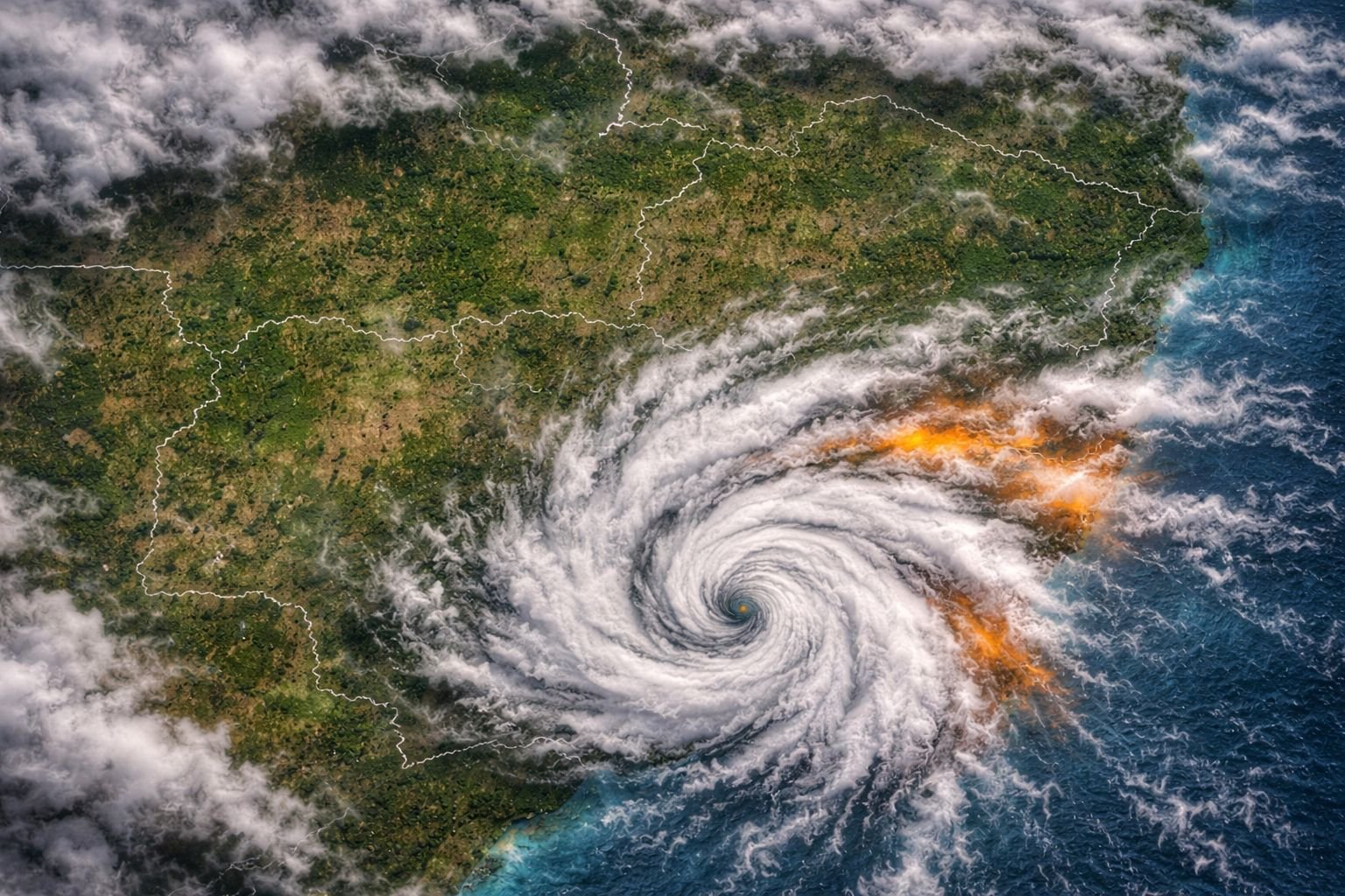 ZCAS provoca temporais e volumes extremos de chuva e três regiões entram em alerta de perigo