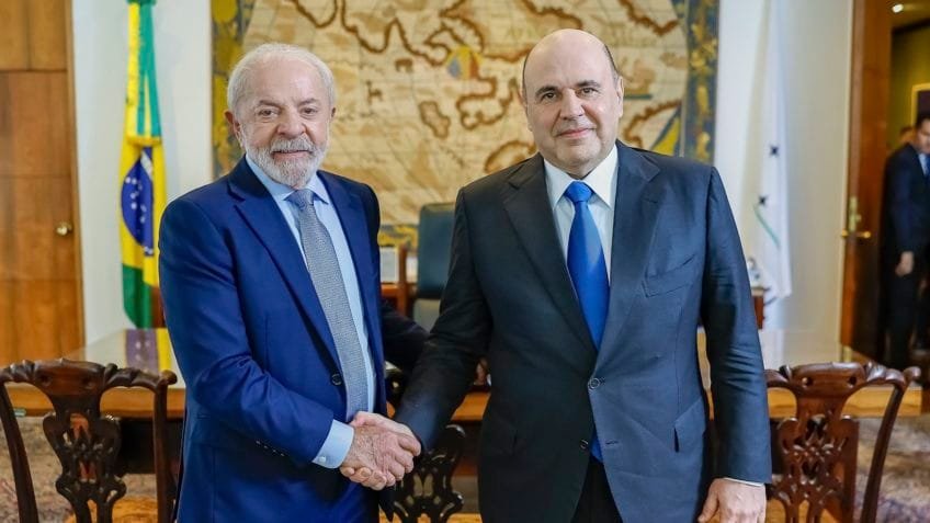 Lula recebe primeiro-ministro da Rússia para discutir comércio