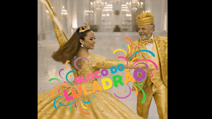 Flávio Bolsonaro compartilha desfile "Luladrão" criado com IA