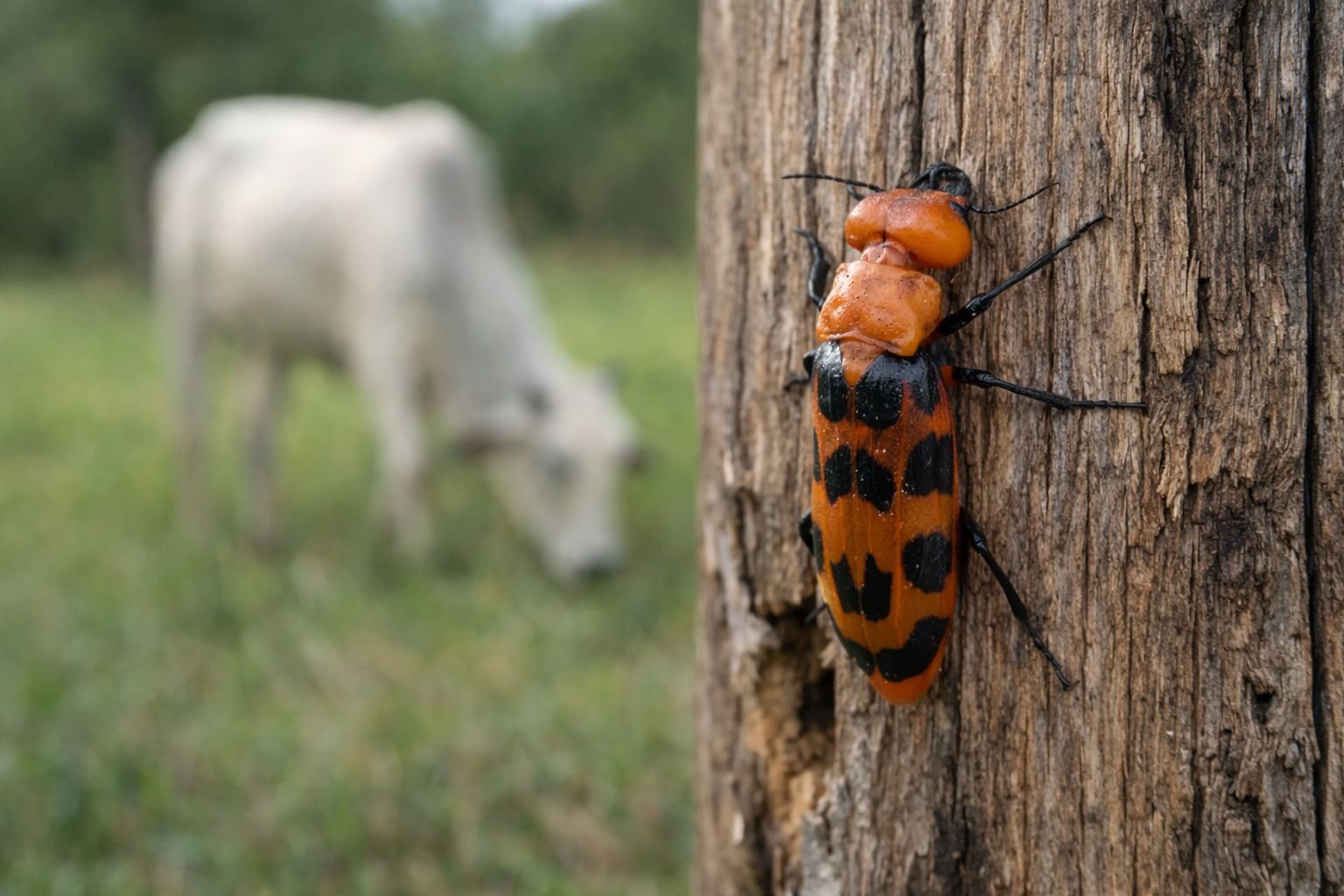 O besouro “arrebenta-boi” está de volta — e intoxicação pode ser fatal para o gado