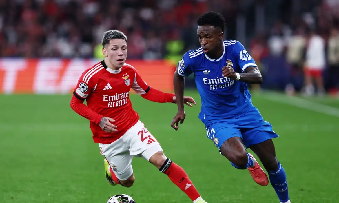 Real Madrid envia à Uefa provas sobre caso de racismo contra Vini Jr.