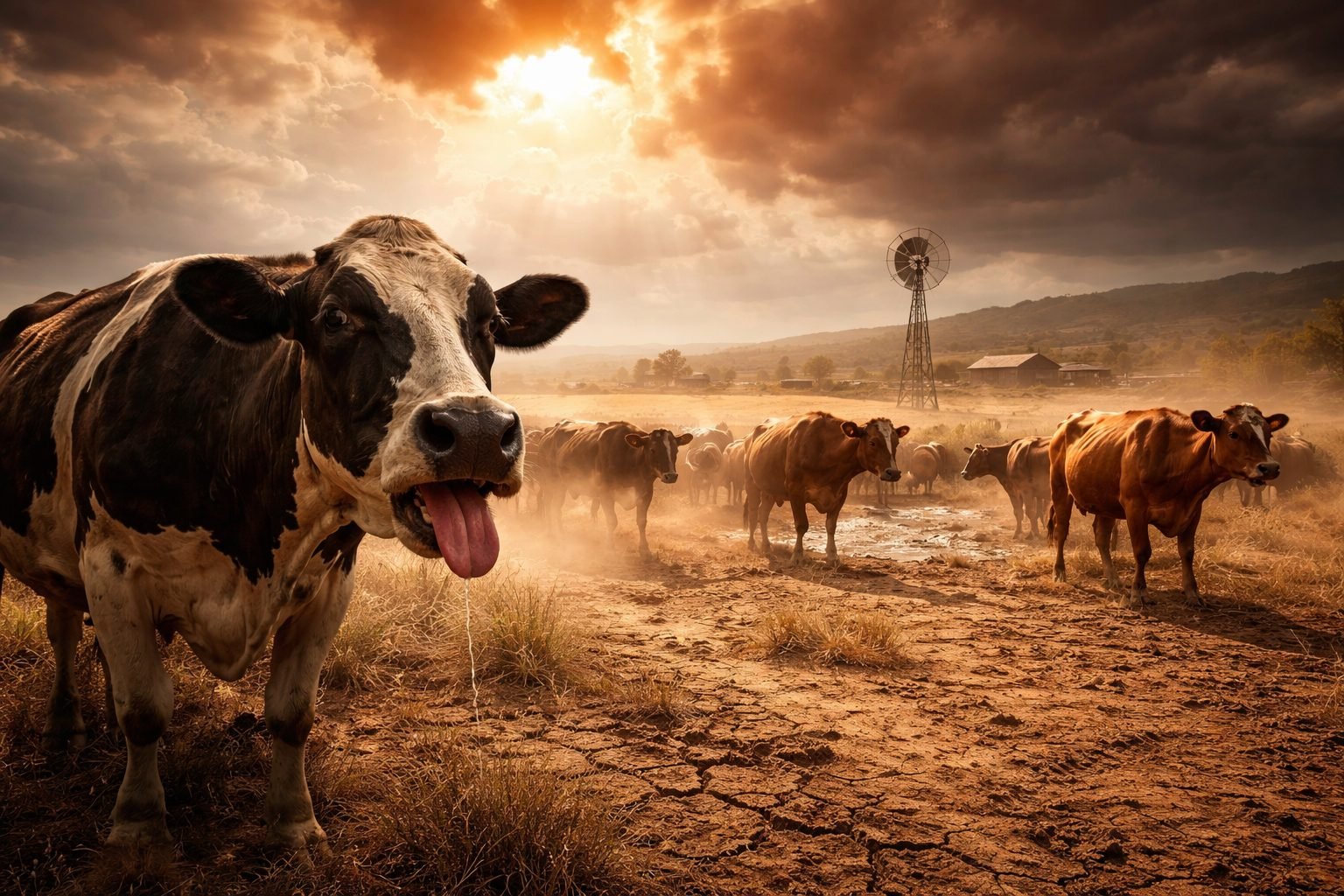 Estresse térmico no gado: calor extremo ameaça a pecuária do futuro
