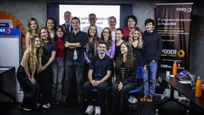 Bruno Sobral, da FenaSaúde, fala aos trainees do Poder360