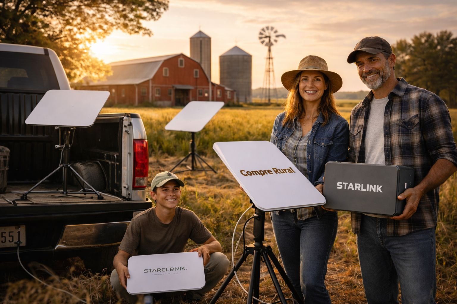 Starlink tem promoção com kit Mini grátis e desconto de 25% no Brasil, com foco no agro