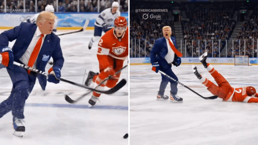 Trump ironiza Canadá com IA após ouro dos EUA no hóquei