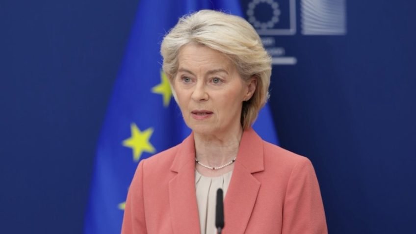 UE colocará acordo com Mercosul em vigor, diz Ursula von der Leyen