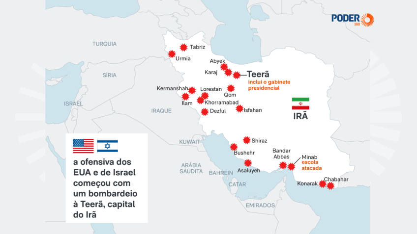 Saiba quais regiões foram atacadas no Irã e no Oriente Médio