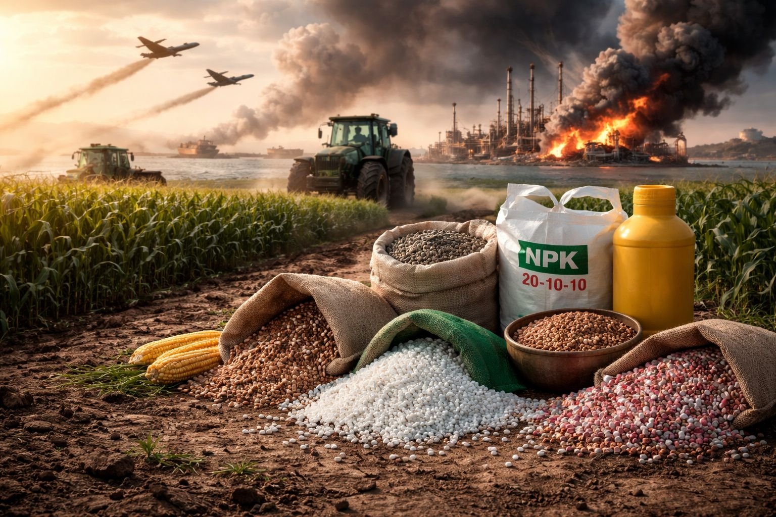 Guerra entre EUA e Irã pode disparar preço da ureia e pressionar custo da safra no Brasil