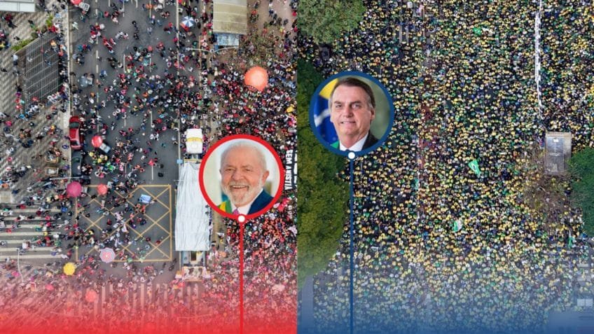 Compare os públicos de atos da esquerda e da direita desde 2024