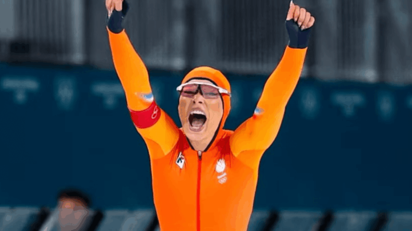 Macacão do ouro de Jutta Leerdam é leiloado por R$ 1,2 mi