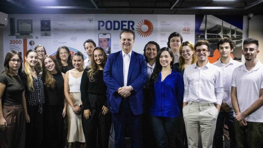 Gilberto Kassab fala a trainees do Poder360