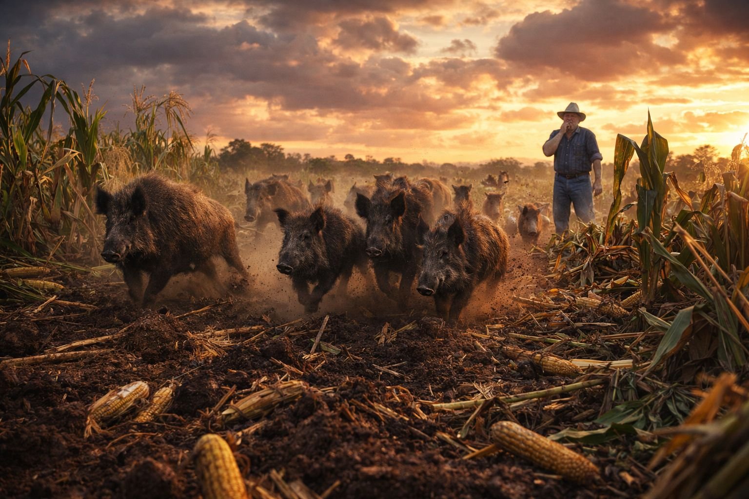 Pesquisa nacional vai dimensionar presença de javalis no campo para medir impacto no agro