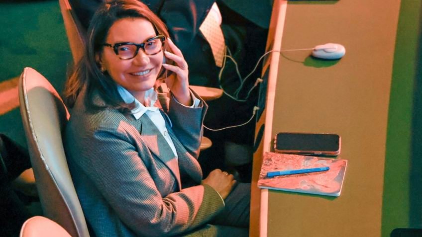 Janja discursa na ONU sobre violência digital contra mulheres