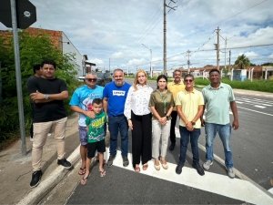 Vereador Cezinha Nascimento acompanha a reabertura do acesso ao bairro Planalto