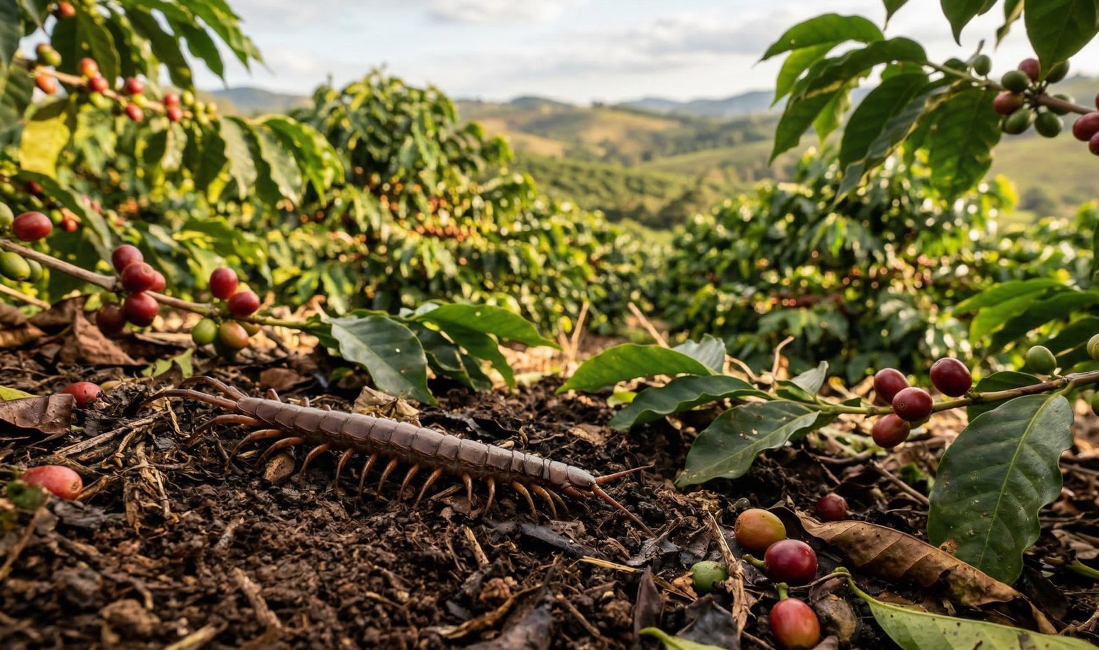 Centopeia no café é praga? Saiba como identificar e as melhores formas de controle