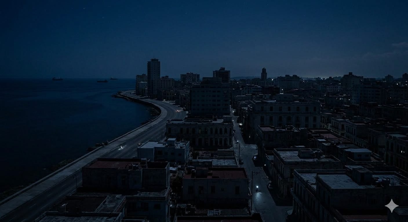 Apagão total em Cuba expõe crise energética agravada pela escassez de combustível