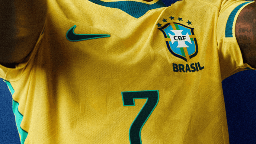 Vaza camisa da Seleção Brasileira para Copa de 2026