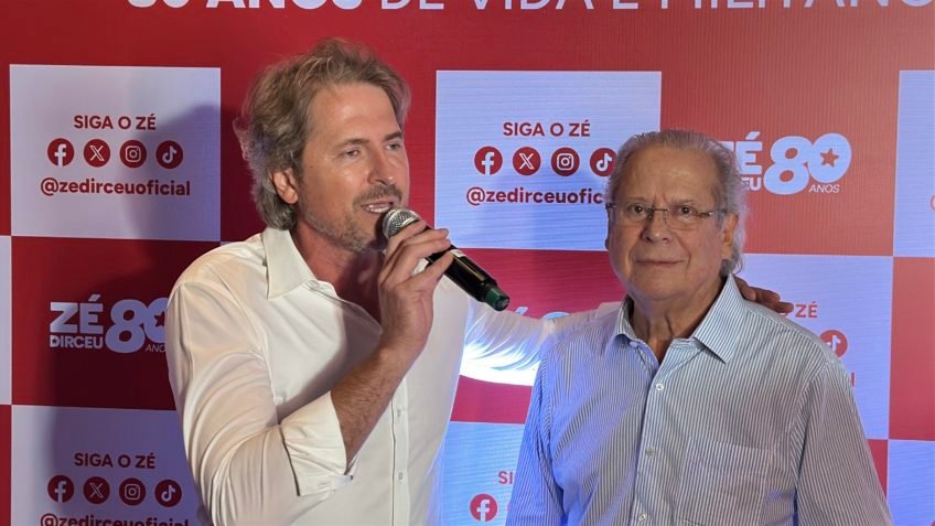 Zeca Dirceu pede votos de presente de aniversário para o pai