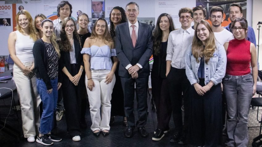 Barroso dá palestra para os trainees do Poder360