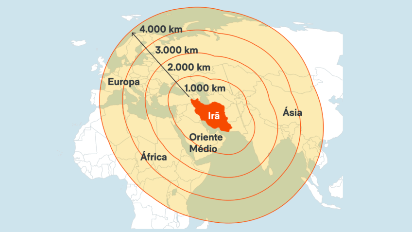 Irã tem mísseis para atingir quase toda a Europa