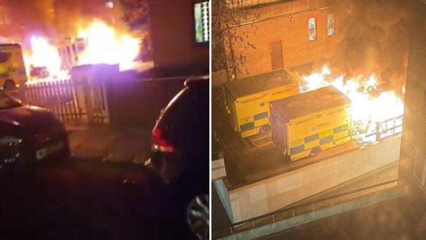 4 ambulâncias de grupo judaico são incendiadas em Londres