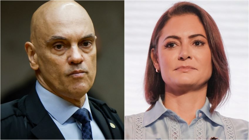 Moraes e Michelle Bolsonaro se reúnem nesta 2ª feira