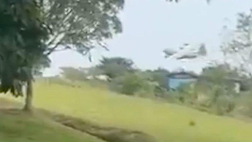 Assista aos instantes antes da queda de avião militar na Colômbia