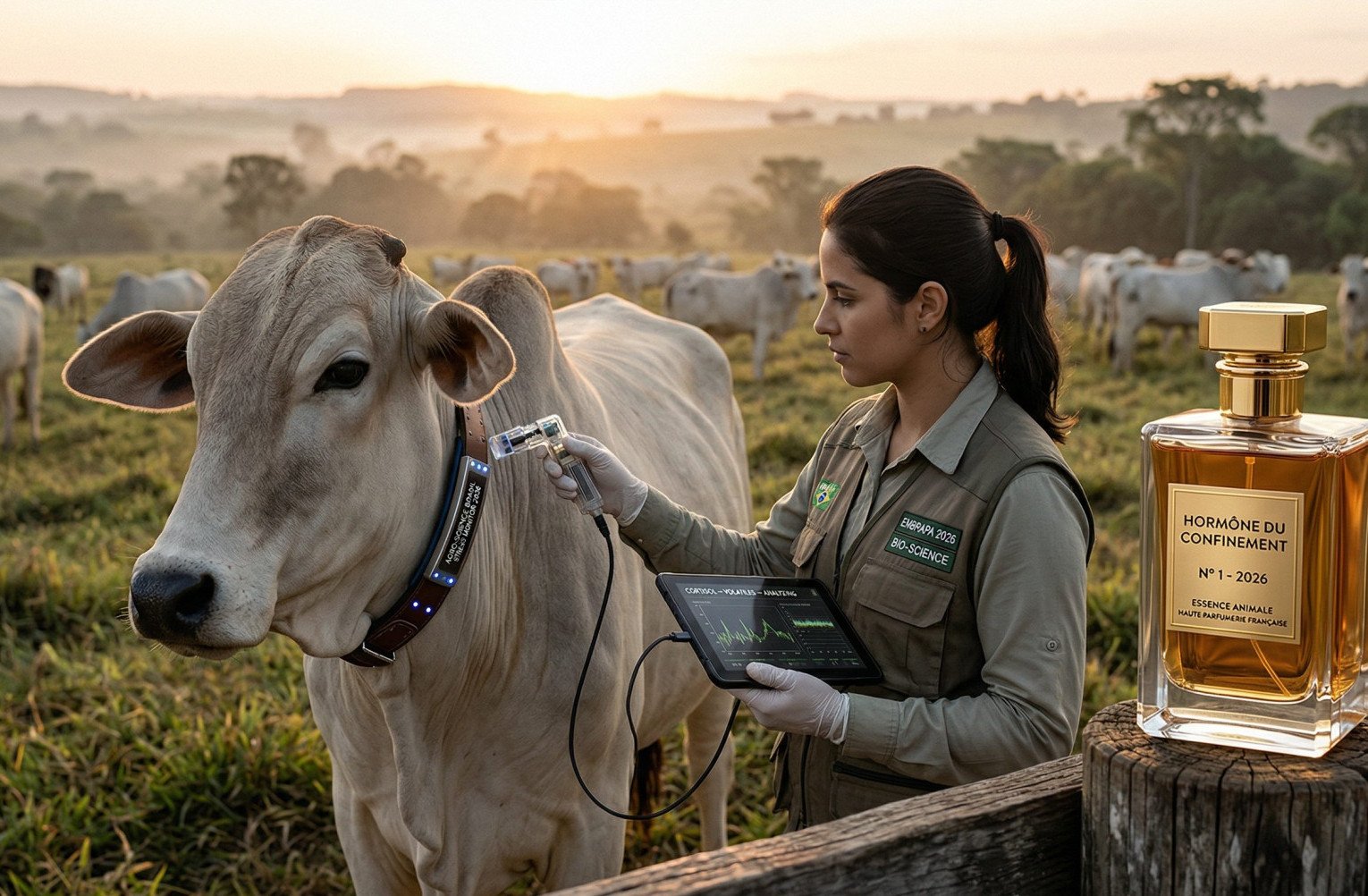Por que a ciência de 2026 está extraindo o suor de vacas para criar o perfume mais caro do mundo?
