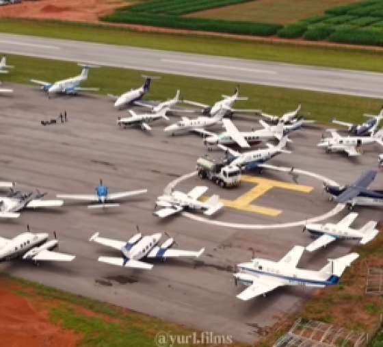 Show Safra MT exibe aeronaves milionárias de R$ 310 mi; veja o vídeo