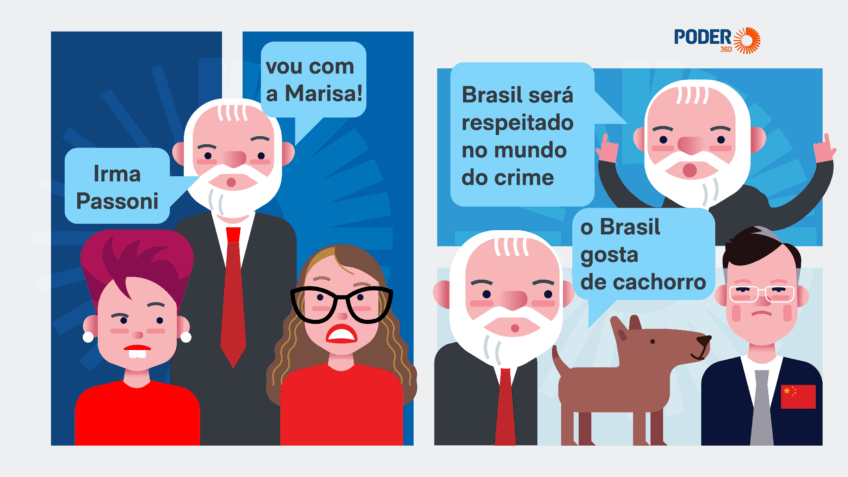 Janja vira Marisa e Dilma vira Irma Passoni em falas de Lula
