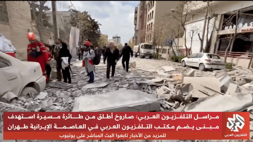 Míssil israelense atinge emissora do Qatar em Teerã