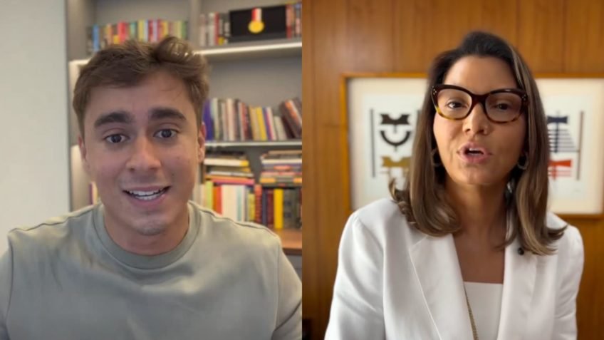 Resposta de Nikolas passa de 25 mi; Janja não alcança 1 mi