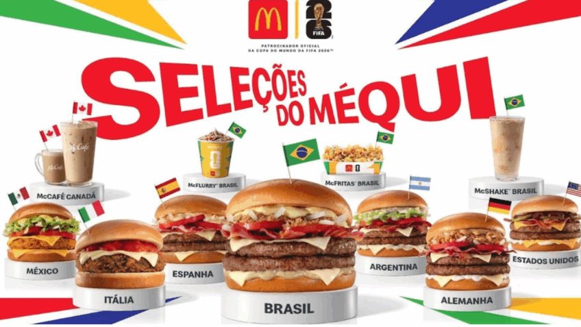 McDonald's lança linha de sanduíches da Copa