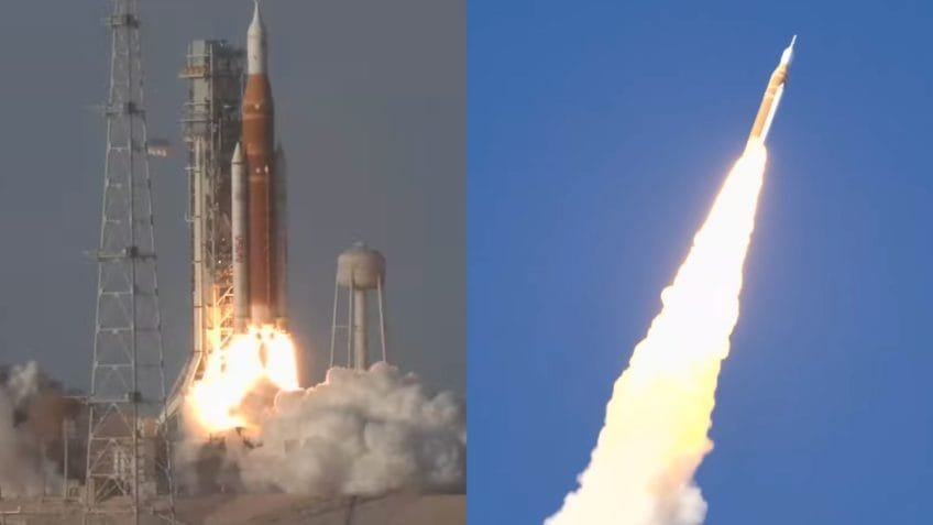 Assista ao momento em que a Artemis 2 foi lançada ao espaço