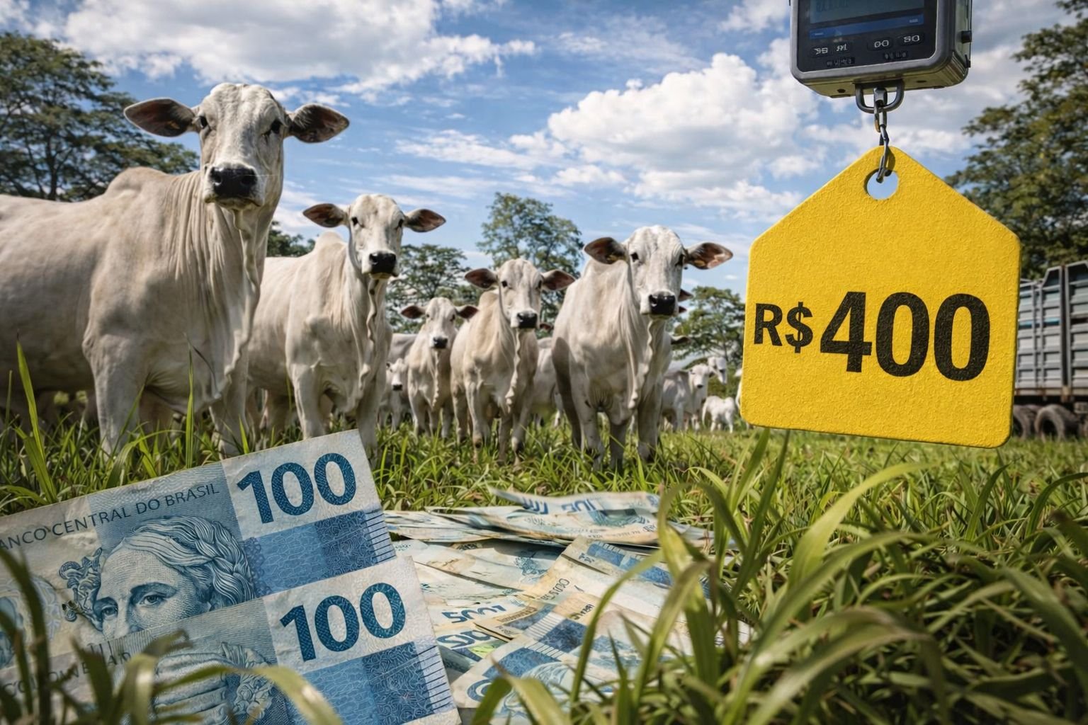 Boi gordo bate R$ 400/@ em negócio inédito e levanta dúvida: é o teto da arroba?