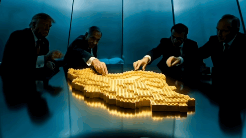 Trump, Netanyahu e Putin querem o Irã em paródia de anúncio da Lego