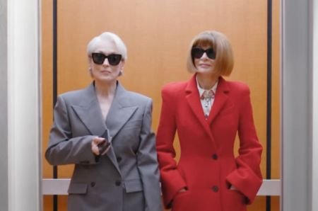 Anna Wintour e Meryl Streep aparecem juntas em vídeo de ‘O Diabo Veste Prada 2’