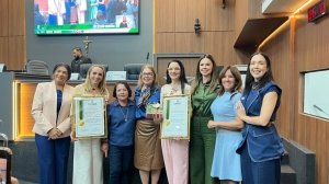 Paula Calil concede título de cidadã cuiabana a três vereadoras da Câmara Municipal