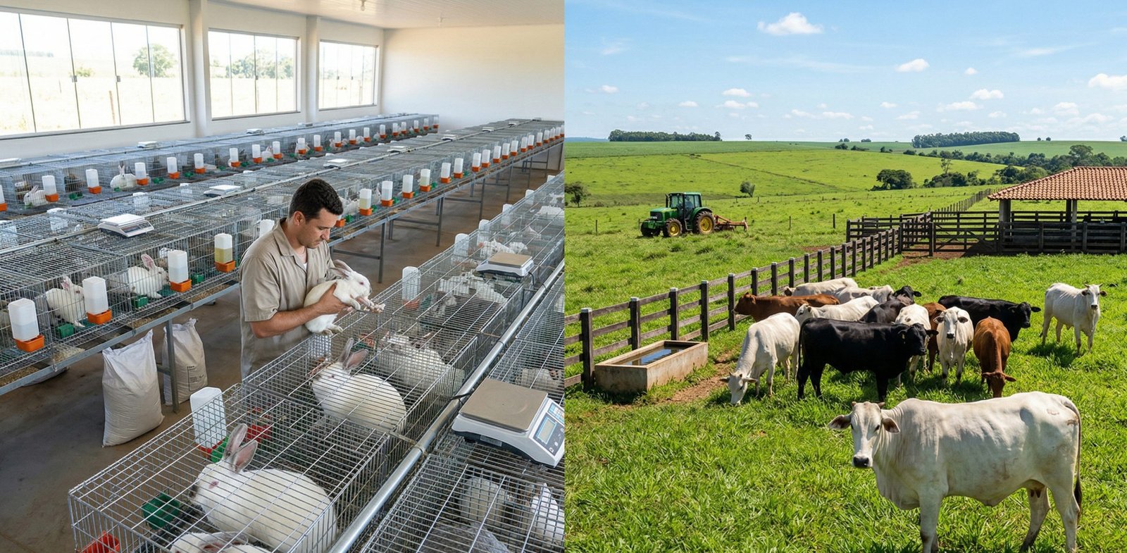 Coelho ou Boi? Descubra qual animal traz mais lucro para sua fazenda