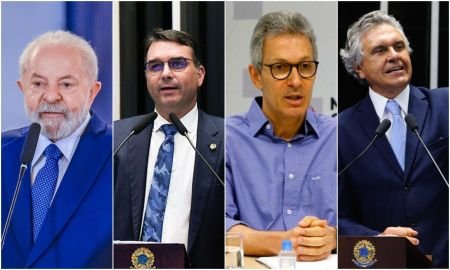 Datafolha mostra Lula em empate técnico com Flávio, Zema e Caiado no 2º turno