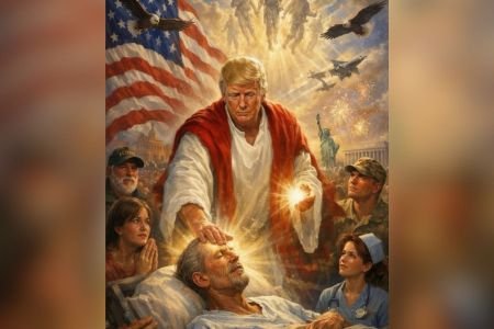 Após criticar o papa Leão XIV, Trump publica foto feita por IA como se fosse Jesus Cristo