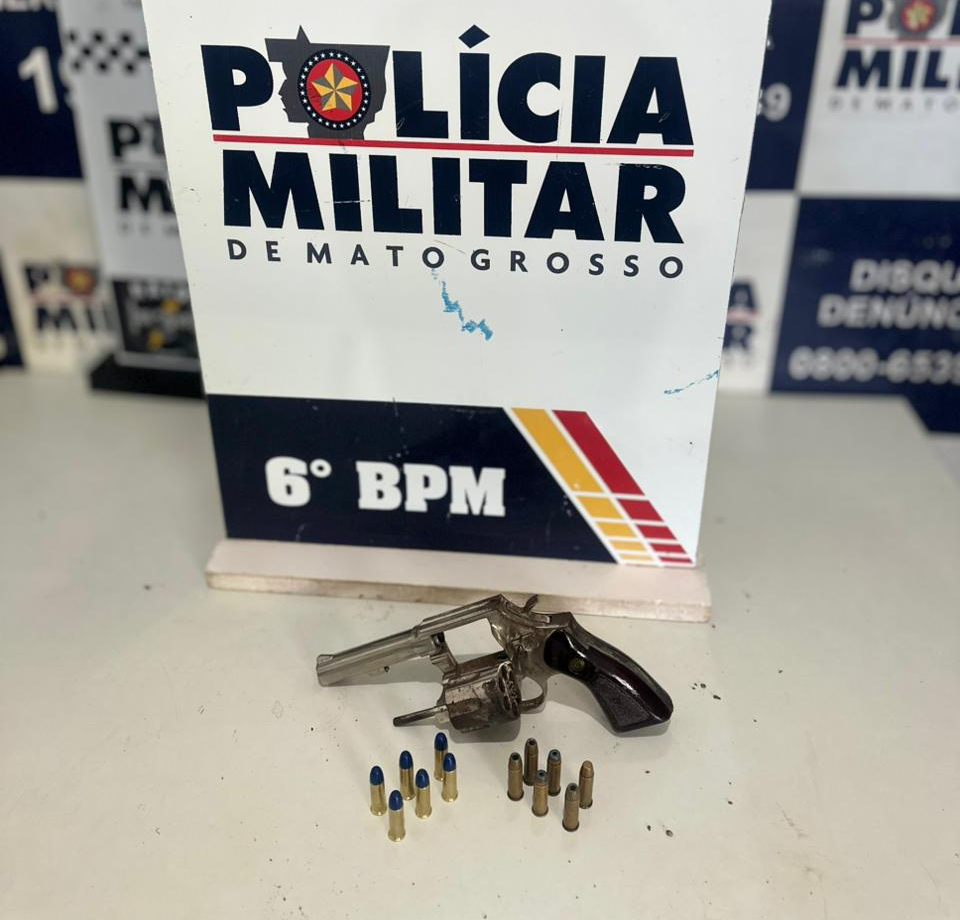 Polícia Militar prende faccionados por porte ilegal de arma de fogo em Cáceres