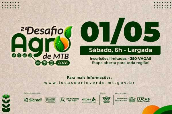 Lucas do Rio Verde realiza 2ª etapa do Desafio Agro de MTB no feriado de 1º de maio